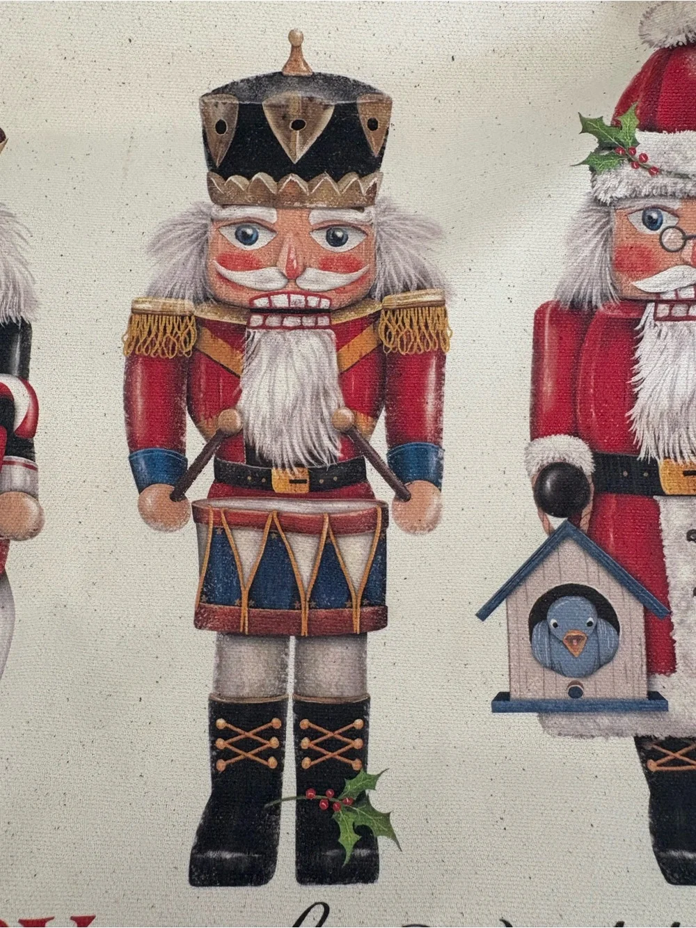 Mary Lake-Thompson Inc joy to the world christmas nutcracker tote bag